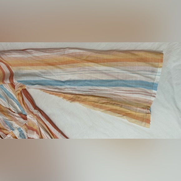 NWT $162 L*Space Kristy Dress Large Tie Soft Striped - Picture 7 of 7